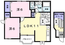 ヴィラ エンゼルBの間取り画像