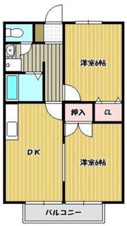 ハイツ久米町の間取り画像