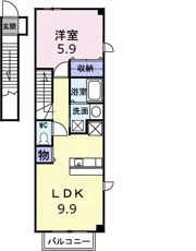 ミューズ松本Ⅶの間取り画像