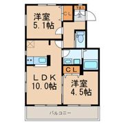 テゾーロ壱番館の間取り画像