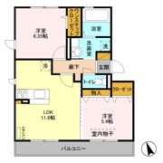 レセンテ小仲台の間取り画像