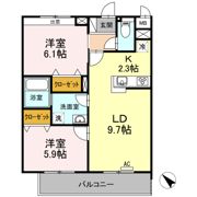 メゾン・デュ・パーク 新都心の間取り画像
