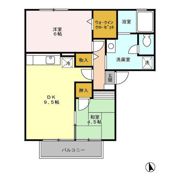 コスモパーク Bの間取り画像
