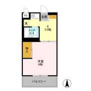 リジェール大久保Ⅲの間取り画像