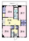 エバーグリーンナカモトⅠの間取り画像