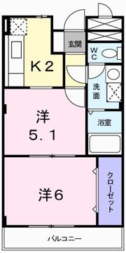 ホープ大野の間取り画像