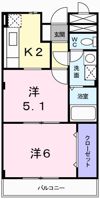 ホープ大野の間取り画像