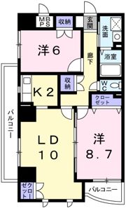 シエル青山の間取り画像