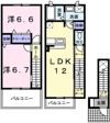 ソレイユ白浜北Ⅰの間取り画像