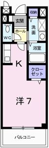 アラモード・Fの間取り画像