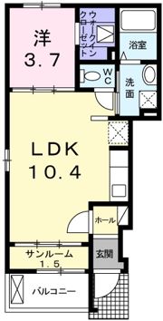 テラエスペランサ Bの間取り画像