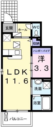 セシール カツハラAの間取り画像