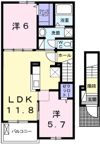 タップ アルファBの間取り画像
