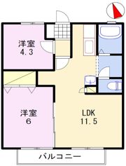 スカイハイツの間取り画像