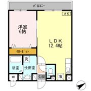 グランドール勝原Ⅱの間取り画像