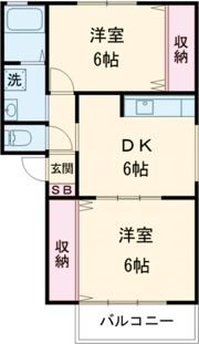 サニーパレス川代 Bの間取り画像