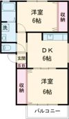 サニーパレス川代 Bの間取り画像