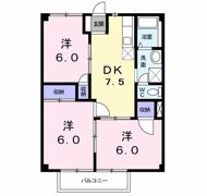 グリーンハイツCの間取り画像