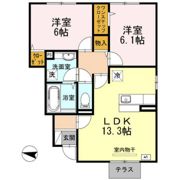 しんでれら・円山 B棟の間取り画像