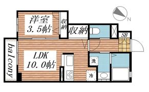 スペランツァ壱番館の間取り画像