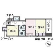 ミレニアムコート平尾の間取り画像