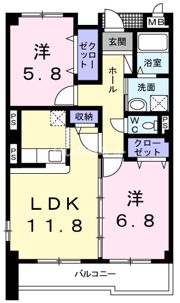 グランジュテの間取り画像