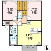 セジュール六条 A棟の間取り画像