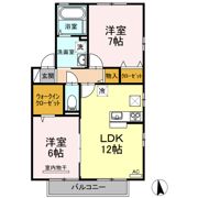 T’sスクエア D棟の間取り画像