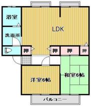 サンビレッジ六番街 A棟の間取り画像