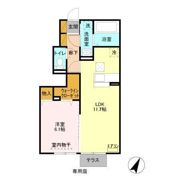 TIARAⅢの間取り画像