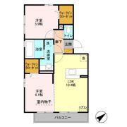 マーレ金田の間取り画像