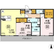 ゼフィールの間取り画像
