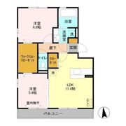 サウザンドサニー WESTの間取り画像