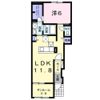 サンリット広川Ⅱの間取り画像