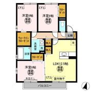 リビングタウンほたる野 Aの間取り画像