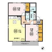 サンヴィラージュ Dの間取り画像