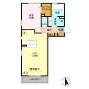クレッシェンドの間取り画像