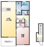 コーポNOAH Aの間取り画像