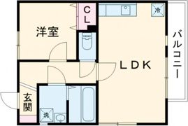 パーチェ・筑後Bの間取り画像