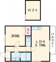 パーチェ・筑後Bの間取り画像