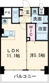 メゾンクラウン大手山の間取り画像