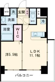 メゾンクラウン大手山の間取り画像