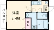 クレフラスト久留米大Aの間取り画像
