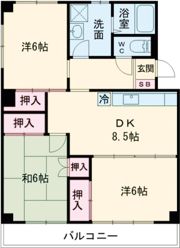 橋爪第1ビルの間取り画像