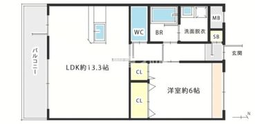ドゥブラン上津の間取り画像