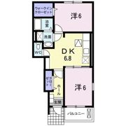 プラッツ渡里Bの間取り画像