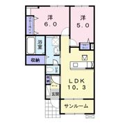 ミーツ SA Ⅰの間取り画像