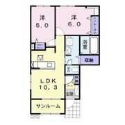 ミーツ SA Ⅱの間取り画像