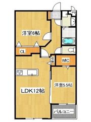 プランドール御井神道の間取り画像