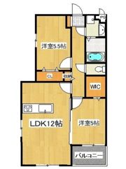 プランドール御井神道の間取り画像